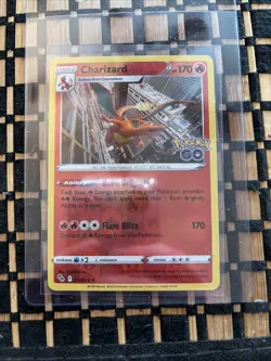 Pokemon Go TCG Charizard 010/078 Holo Rare Foil Stamped Card NM - Image 1