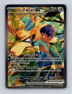 Hop's Zacian ex 186 Pokemon Journey Together Special Illustration Rare Card NM+ - Image 1