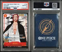 Shanks Manga OP01-120 PRB Premium Booster PSA 10 One Piece Card Game LOW POP - Image 3