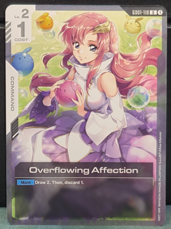 Overflowing Affection GD01-118 Newtype Rising Gundam Card Game Near Mint TCG NM - Image 1