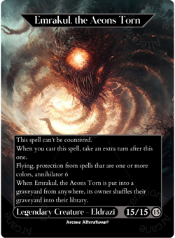 Emrakul, the Aeons Torn - Full Art Altered Art Custom Proxy Cards - Image 1