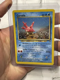Corsola 37/75 Uncommon Neo Discovery Pokemon Card Vintage Vtg Pokemon TCG NM - Image 1