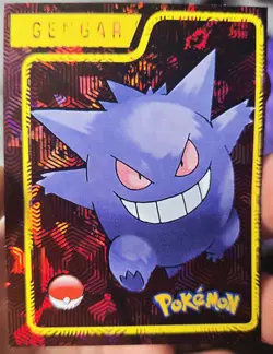 POKEMON STAINED GLASS Crystal Card GENGAR SHADOW Limited Edition And Red Foil - Image 4