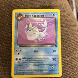 Pokemon Dark Vaporeon 45/82 Team Rocket 60 HP Uncommon Unlimited Regular Card - Image 1
