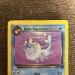 Pokemon Dark Vaporeon 45/82 Team Rocket 60 HP Uncommon Unlimited Regular Card - Image 3