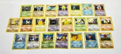 Lot of 22 Vintage Shadowless Pokemon TCG Trading Cards - Image 1