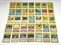 Lot of 35 Vintage First 1st Edition Pokemon TCG Trading Cards - Image 1