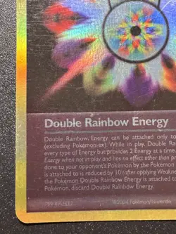 Double Rainbow Energy 88/95 Team Magma vs Aqua Pokemon Card Reverse Holo Rare LP - Image 5