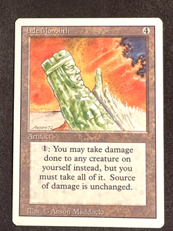 MTG Jade Monolith Revised Magic the Gathering - Image 1