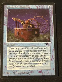 Drafna's Restoration Antiquities Magic the Gathering MTG - Image 1