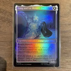 MtG TCG: Avatar TLA, Aang, Swift Savior / Aang and La, Ocean's Fury FOIL #0165 R - Image 2