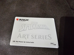 Magic The Gathering Spider-Man Art Series Gold Signature Silk Web Weaver #29/54 - Image 2