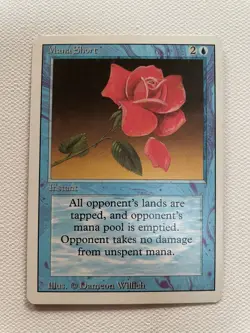 Magic the Gathering MTG - Mana Short - Revised Edition - Rare - Image 1
