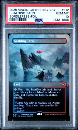Scalding Tarn (Borderless) Special Guests Foil PSA 10 POP 5 - Image 1