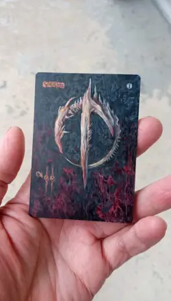 MtG Sol Ring Full Magic Altered Hand Painted Art Original Alter - Image 2