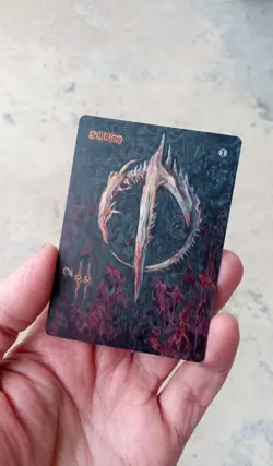 MtG Sol Ring Full Magic Altered Hand Painted Art Original Alter - Image 3