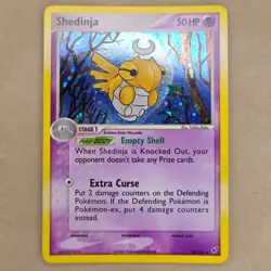 2005 Pokemon EX Deoxys Shedinja 14/107 Reverse Holo Rare NM Near Mint - Image 1