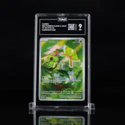 2023 Pokemon Scarlet & Violet 151 Caterpie #172 Illustration Rare TAG 9 - Image 1