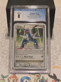 Pokemon 2009 Dialga LV.X Black Star Promo #DP37 Holo CGC 8 Blue Label - Image 1