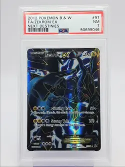 ZEKROM EX 2012 POKEMON BLACK & WHITE DESTINIES ULTRA RARE 97/99 PSA 7 Q0004 - Image 1