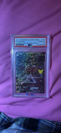 Pokemon Zekrom Full Art Holo 2021 Celebrations Classic 114/114 PSA 10 - Image 1
