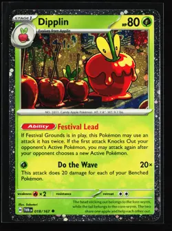Dipplin #018/167 [Cosmos Holo] Pokemon TCG SV06: Twilight Masquerade - Image 1