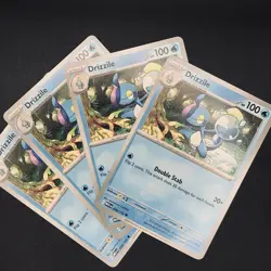 x4 Drizzile 040/132 - Mega Evolution - Pokemon - NM/M English - Playset - Image 1