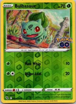 Bulbasaur 001/078 Pokemon GO Reverse Holo - Image 1