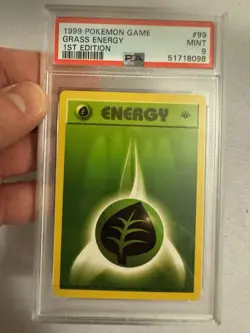 1999 Pokemon - 1st Edition Grass Energy - Base Set 99/102 - PSA 9 Mint! - WOTC - Image 2