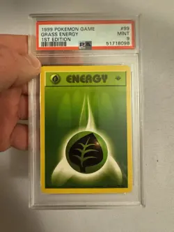 1999 Pokemon - 1st Edition Grass Energy - Base Set 99/102 - PSA 9 Mint! - WOTC - Image 4