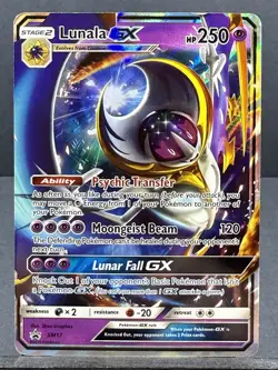 Lunala GX SM17 Black Star Promo Holo Pokemon 2016 Near Mint - Image 1