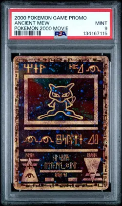 2000 POKEMON GAME MOVIE POKEMON 2000 MOVIE ANCIENT MEW PSA 9 - Image 1