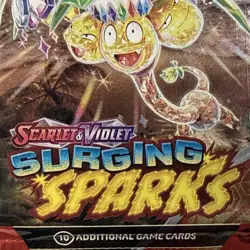 Pokemon Surging Sparks Scarlett & Violet Booster Pack - SV08 Factory Sealed - Image 4