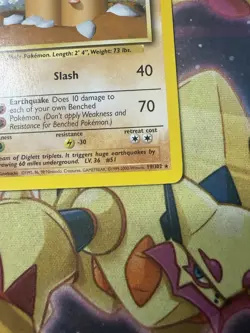 Pokemon Wizards 1999-2000 4th Print UK Base Set Unlimited Dugtrio 19/102 NM Rare - Image 2