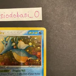 Pokemon Kingdra #12/109 Ex Team Rocket Returns Reverse Holo Stamped HP - Image 3
