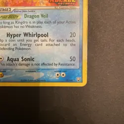 Pokemon Kingdra #12/109 Ex Team Rocket Returns Reverse Holo Stamped HP - Image 4