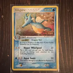 2004 Kingdra Holo Stamped Reverse Rare EX Team Rocket Returns 12/109 - Image 1