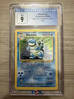 1999 Pokemon Blastoise Holo CGC 9 Mint #2 Base Set - Image 1