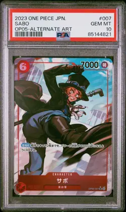 JAPANESE Sabo OP05 Alternate Art PSA 10 One Piece Awakening Of The New Era - Image 2