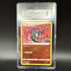 2022 Pokemon TCG Radiant Charizard Holo Rare Card Pokemon Go 011/078🔥 - Image 1