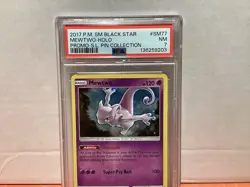 2017 Mewtwo NM Black Star Promo SM77 Holo PSA Graded Pokemon TCG - Image 2