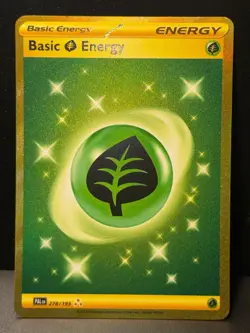 Basic Energy Grass 278/193 SV Paldea Evolved Gold Secret Pokemon Card AA9 LP1 - Image 2