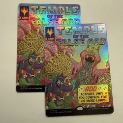 2x Temple of the False God FOIL 20 Secret Lair Countdown SLC MTG Rare Unplayed - Image 1