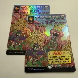 2x Temple of the False God FOIL 20 Secret Lair Countdown SLC MTG Rare Unplayed - Image 2