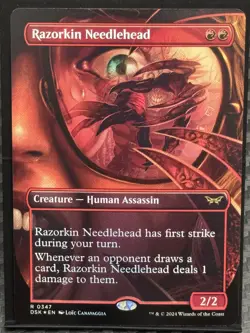 Razorkin Needlehead (Borderless) Duskmourn: House of Horror Foil - DSK 347 - Image 1
