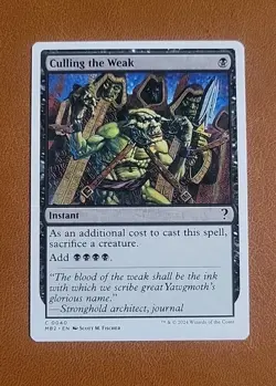 NM Culling the Weak #0040 White Border Mystery Booster 2 - Image 1