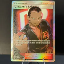 Pokemon Giovanni's Exile Full Art Holo Card 67/68 Hidden Fates - Image 1