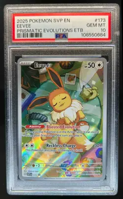 2023-25 Pokemon SV Black Star Promos - SVP EN Eevee #173 PSA 10 - Image 1