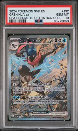 2024 POKEMON SVP EN-SV BLACK STAR PROMO #132 GRENINJA EX PSA 10 - Image 1