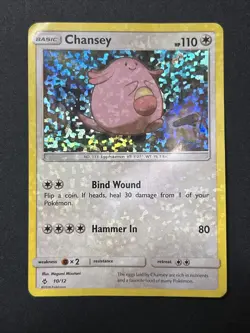 Pokemon TCG - Chansey 10/12 - 2018 McDonalds Promo Confetti Holo - Image 1